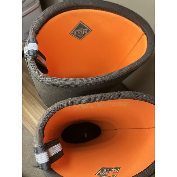 Muck Men's Wetland Brown Boots TWO DIFF SIZES (9/9.5, 8/8.5) Orange Lined - Picture 10 of 16